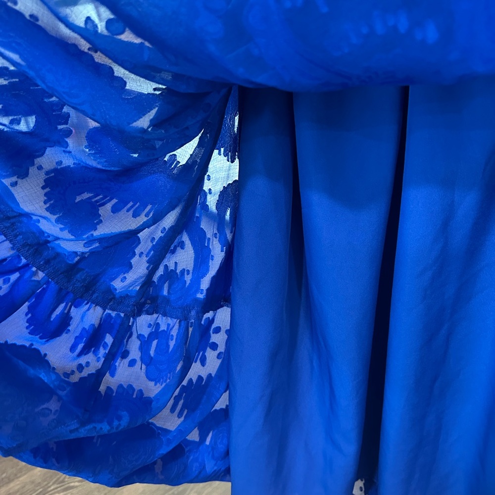 Lilly Pulitzer EUC SZ XL Vibrant Blue Maxi Dress - Picture 5 of 9